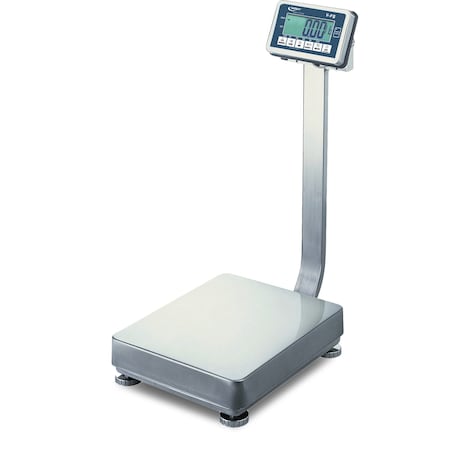 Uwe Washdown Scale, 660 lb, .1 lb, 16x20" Base, SS Bench Scale, Backlit Display, Rechargeable Battery VFS-660